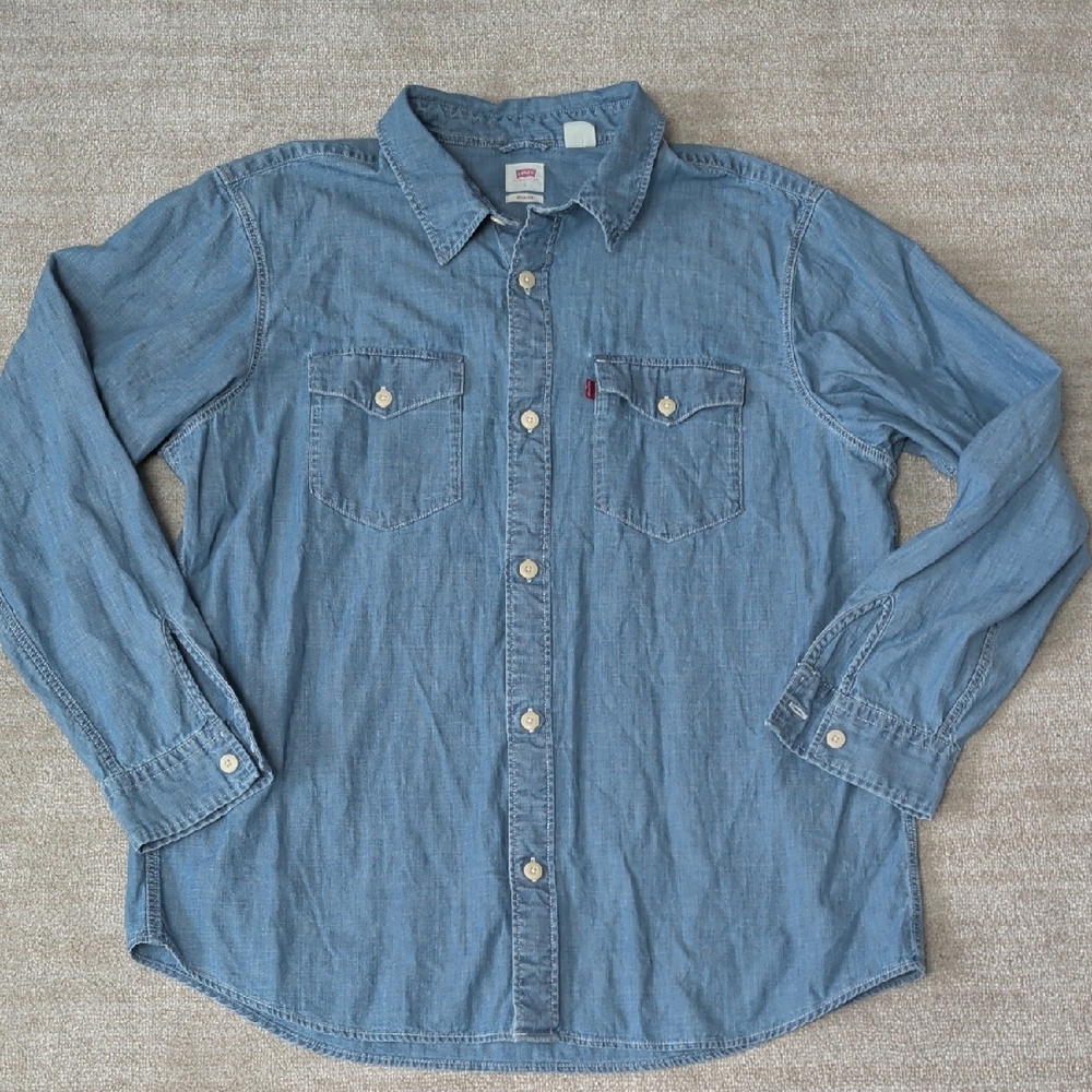 Men's Blue Denim Shirt